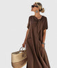 Women's Pocket Summer Dress Maxi
