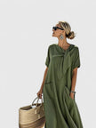 Women's Pocket Summer Dress Maxi