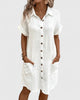 Women's Relaxed Summer Dress Midi - White