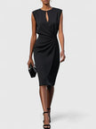 Women's Ruched Evening Dress Midi