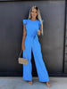 Women's Ruffle Elegant Jumpsuit Wide Leg
