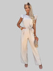 Women's Ruffle Elegant Jumpsuit Wide Leg