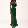 Women's Sequin Corset Party Dress Maxi - Green