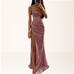 Women's Sequin Corset Party Dress Maxi - Pink