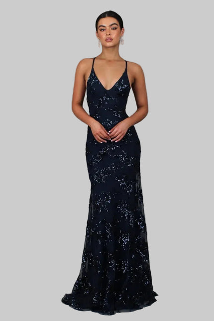 Women's Sequin Evening Dress Maxi