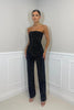Women's Sequin Party Jumpsuit Strapless