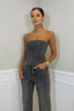 Women's Sequin Party Jumpsuit Strapless