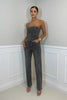 Women's Sequin Party Jumpsuit Strapless