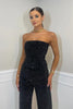 Women's Sequin Party Jumpsuit Strapless