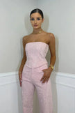 Women's Sequin Party Jumpsuit Strapless