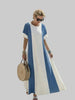 Women's Short Sleeve Summer Dress Maxi
