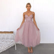 Women's Spaghetti Strap Dress Midi - Pink