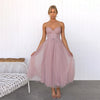 Women's Spaghetti Strap Dress Midi - Pink