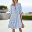 Women's Striped Shirt Dress Mini