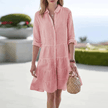 Women's Striped Shirt Dress Mini