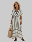 Women's Striped Summer Dress Maxi