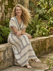 Women's Striped Summer Dress Maxi
