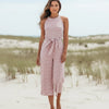 Women's Striped Summer Jumpsuit Sleeveless