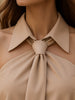 Women's Tie Neck Summer Blouse Sleeveless