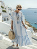 Women's V-Neck Summer Dress Maxi