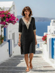 Women's V-Neck Summer Dress Midi
