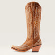 Women's Western Cowboy Boots Embroidered - Brown