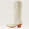 Women's Western Cowboy Boots Embroidered - Beige