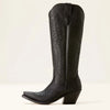 Women's Western Cowboy Boots Embroidered - Black
