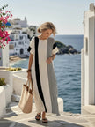 Women's striped Casual Dress Maxi