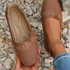 Women's Cushioned Loafers Casual - Brown