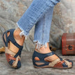 Women's Cutout Comfort Sandals - Blue