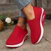 Women's Wedge Sneakers Orthopedic - Red