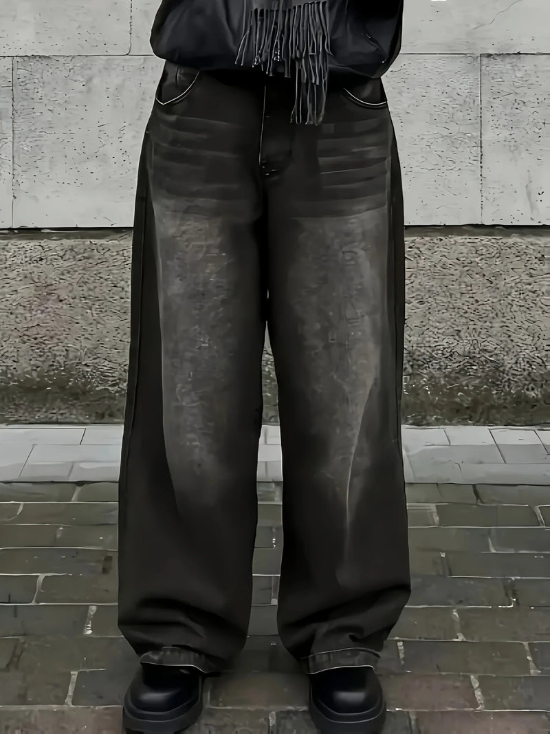 Men's Baggy Jeans – Black