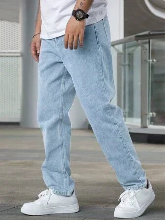 Men's Straight Leg Jeans Relaxed Fit