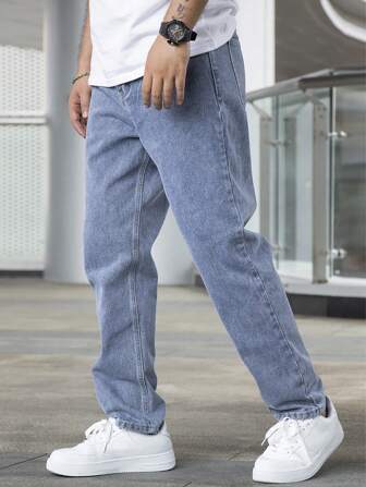 Men's Straight Leg Jeans Relaxed Fit