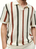 Men’s Short-Sleeve Shirt with Stripes