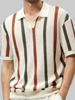 Men’s Short-Sleeve Shirt with Stripes