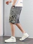 Men’s Shorts with Camo Patches