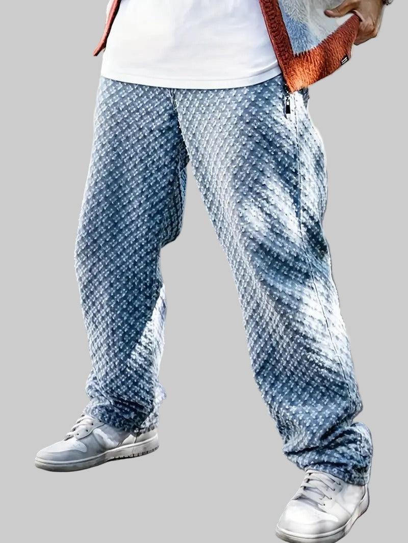 Men’s Straight-Leg Jeans – Blue