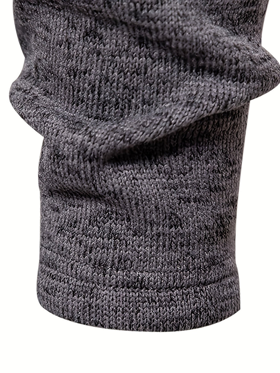 Men's Cowl Neck Sweater Button Shoulder