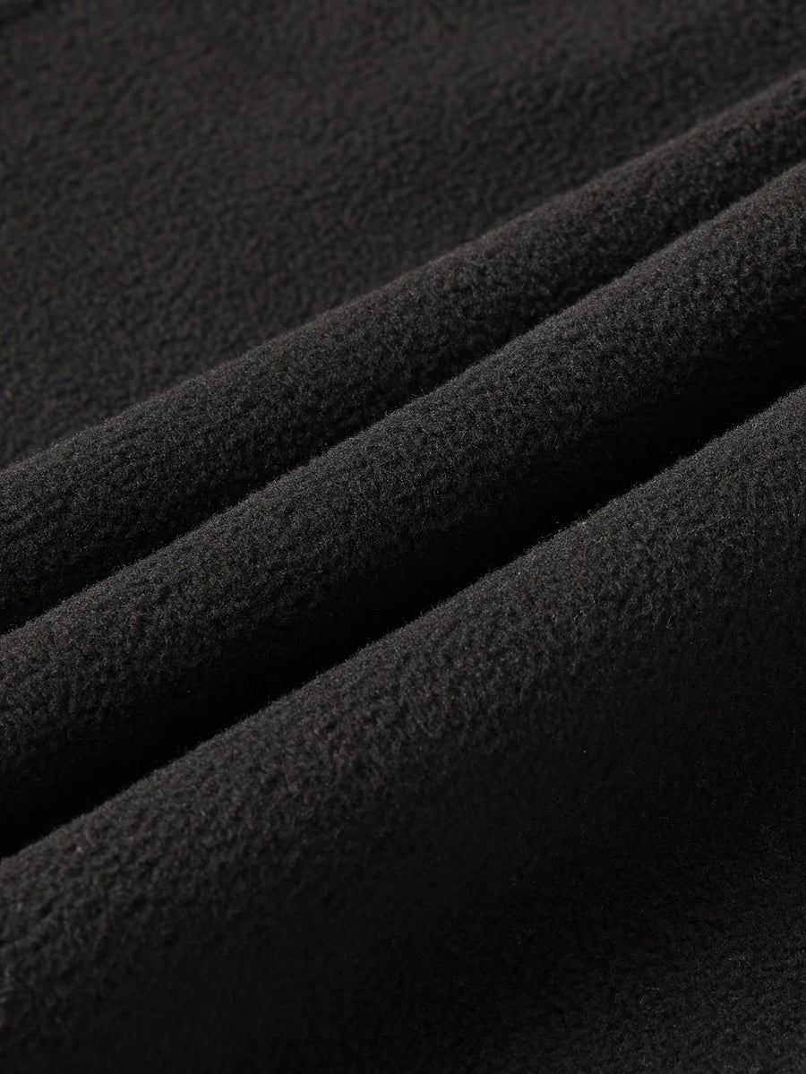 Men's Textured Mock Neck Sweatshirt with Half Zip