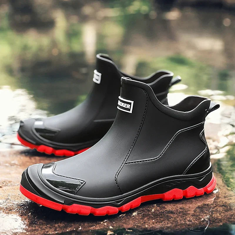 Men's Rain Boots Ankle Height