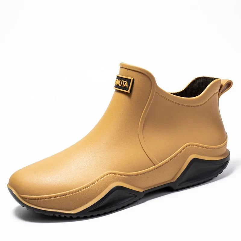 Men's Rain Boots Chunky Sole – Khaki