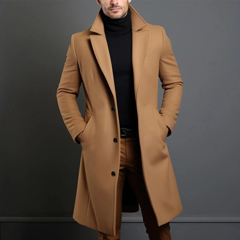 Men's Winter Trench Coat