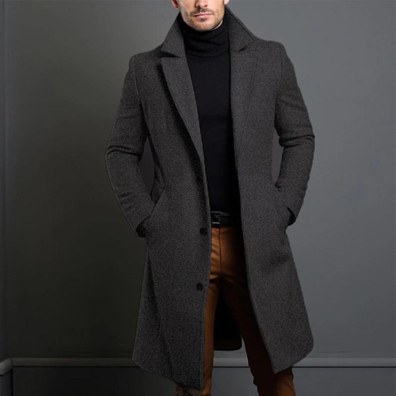 Men's Winter Trench Coat
