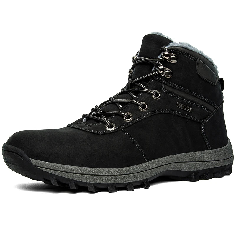 Men's Waterproof Hiking Boots Fur Lined