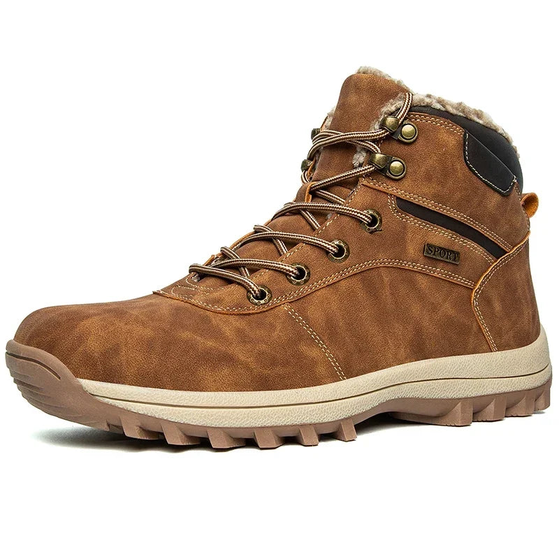 Men's Waterproof Hiking Boots Fur Lined
