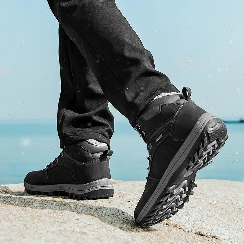 Men's Waterproof Hiking Boots Fur Lined