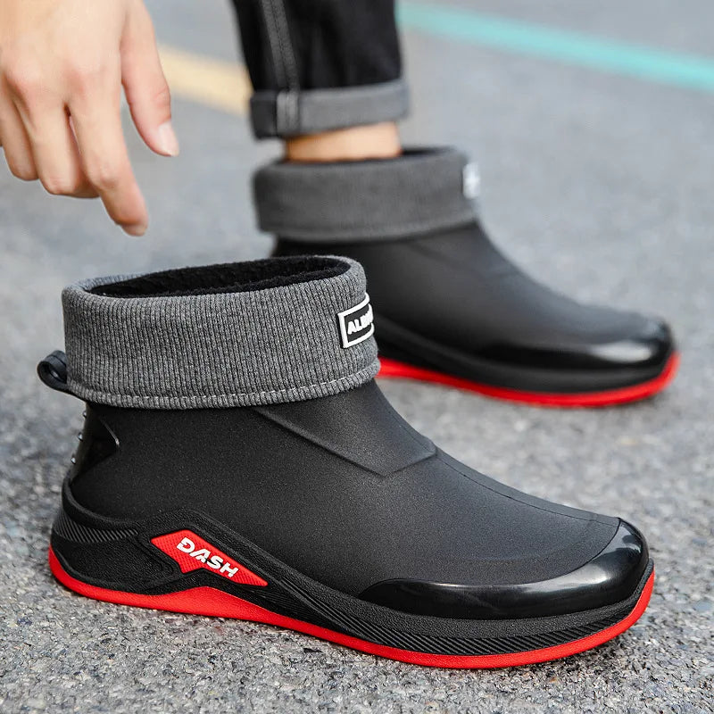 Men's Winter Rain Boots Non Slip