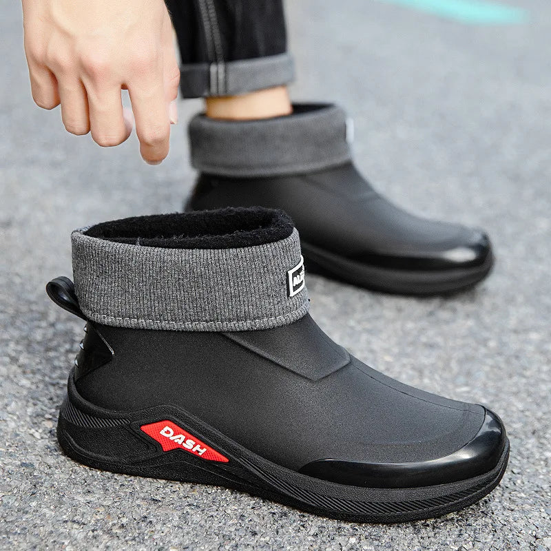Men's Winter Rain Boots Non Slip
